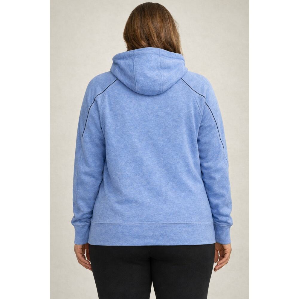Under Armour Women's Full Zip Loose Scuba Neck Hoodie Light Blue Size M - Picture 2 of 8